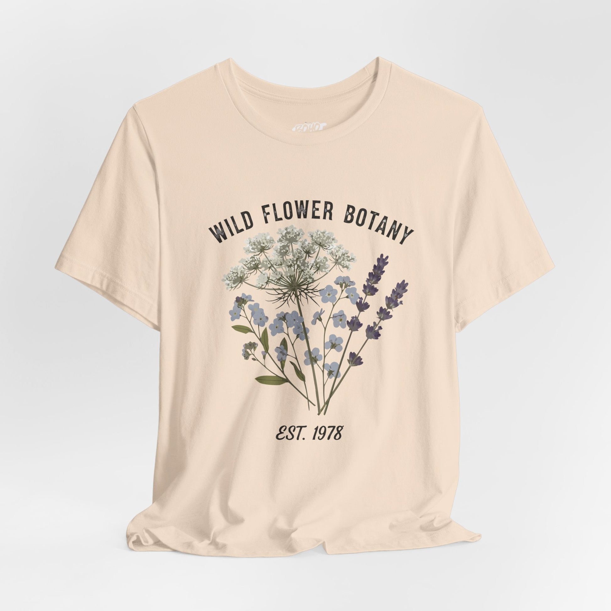 Wild Flower Botany Unisex Tee - Nature-Inspired Floral Shirt Printify