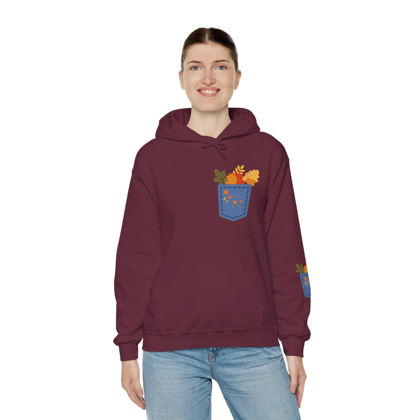 Floral Pocket Hoodie - Cozy Unisex Sweatshirt for Gardening Lovers Boho Wear
