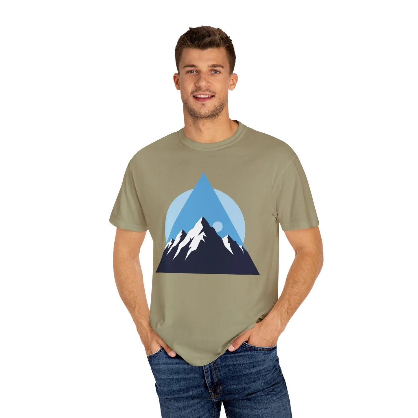 Mountain Adventure Unisex Garment-Dyed T-shirt | Nature Lover Shirt, Outdoor Gift, Hiking Tee, Graphic Tee, Travel Apparel Boho Wear