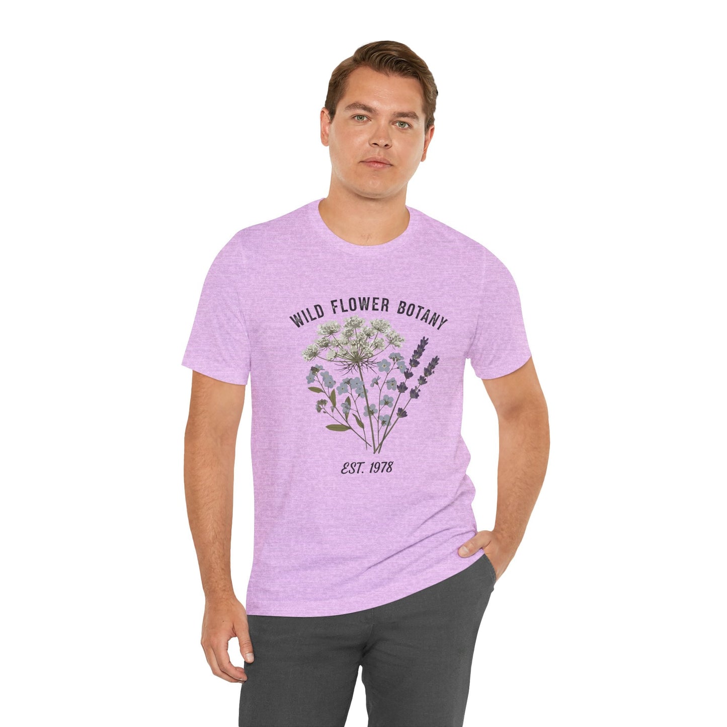 Wild Flower Botany Unisex Tee - Nature-Inspired Floral Shirt Boho Wear