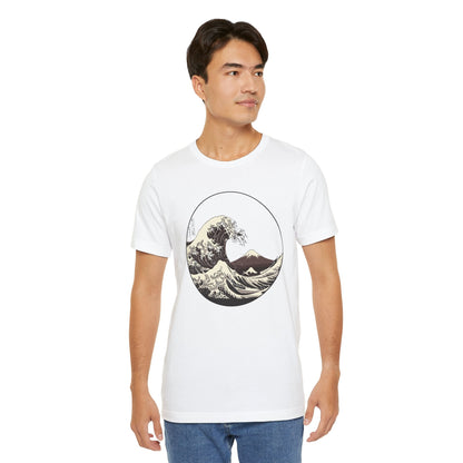 Ocean Wave Graphic Tee | Cool Casual Wear, Beach Lover Gift, Art Inspired Shirt, Summer Attire, Gift for Him/Her Printify