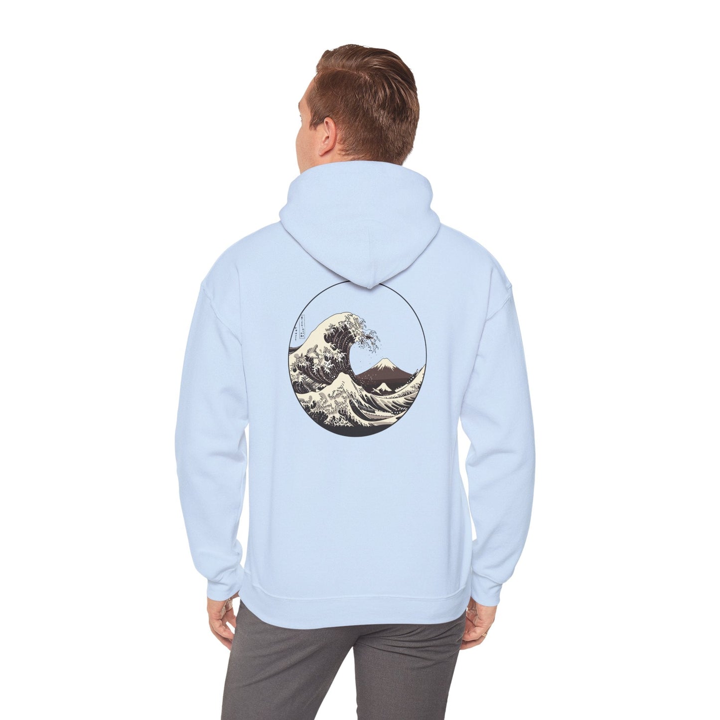 Ocean Wave Graphic Hoodie, Unisex Sweatshirt Gift, Beach Lover Apparel, Cozy Layering, Nature-Inspired Gift Printify