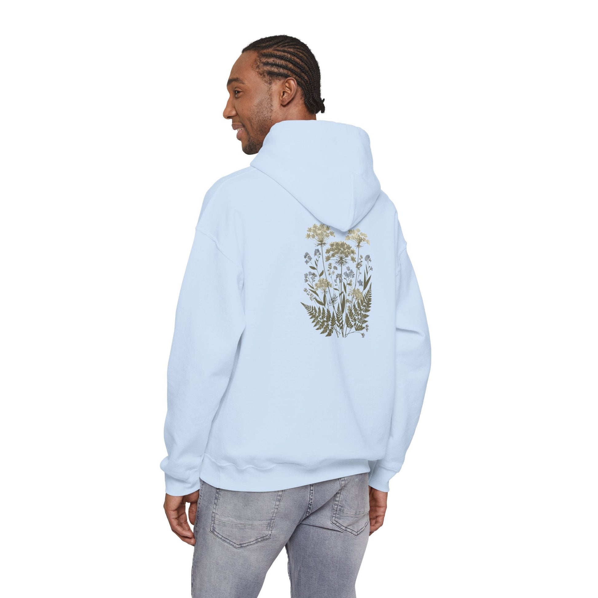 Botanical Print Unisex Hoodie - Embrace Nature Boho Wear