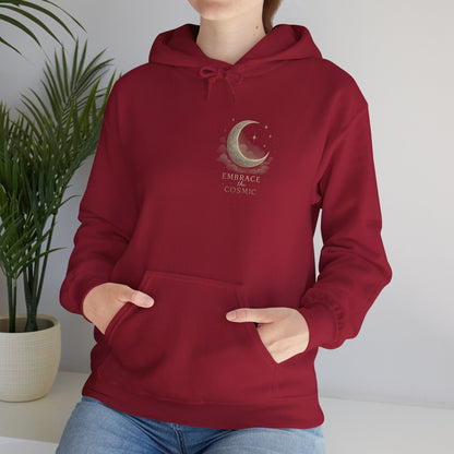 Space Embrace Hoodie Sweatshirt Printify
