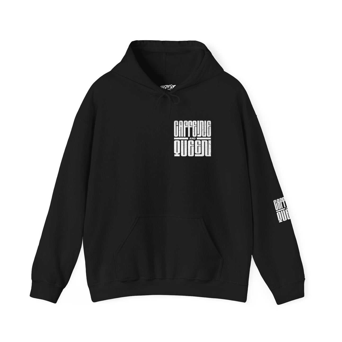 Hooded Sweatshirt - Caffeine Queen Graphic Design Printify