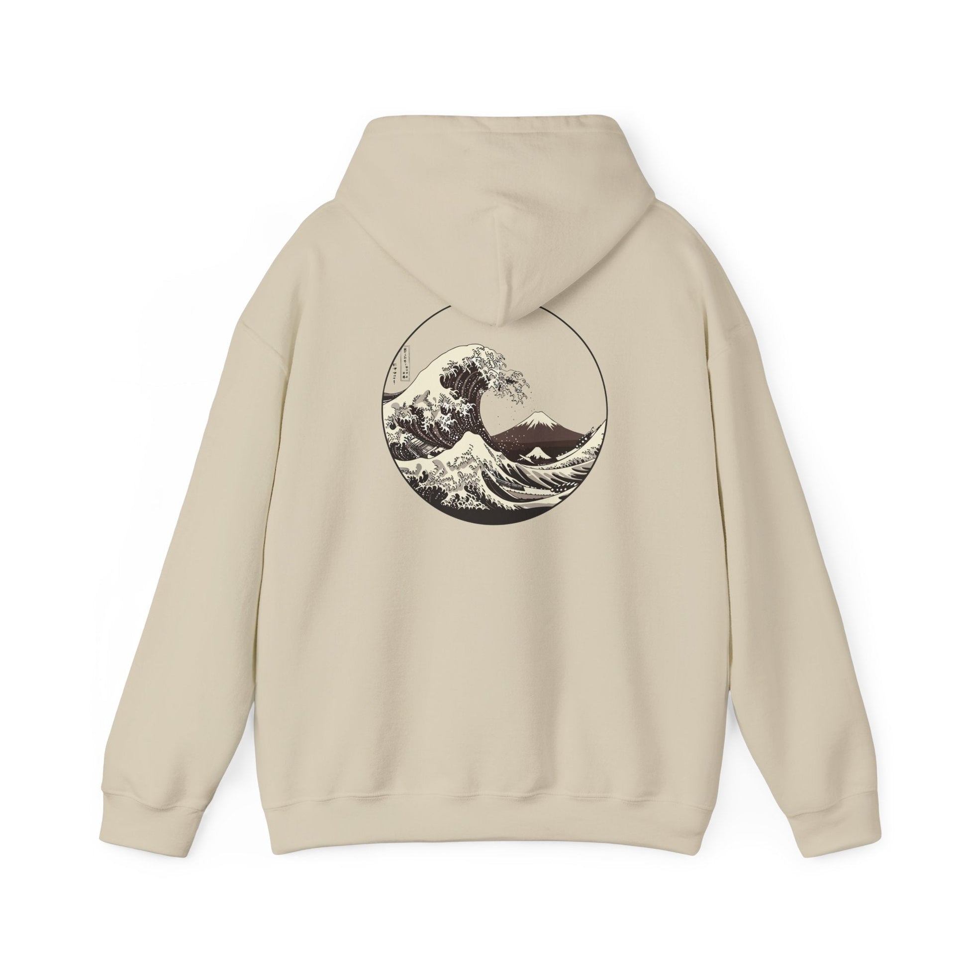 Ocean Wave Graphic Hoodie, Unisex Sweatshirt Gift, Beach Lover Apparel, Cozy Layering, Nature-Inspired Gift Printify