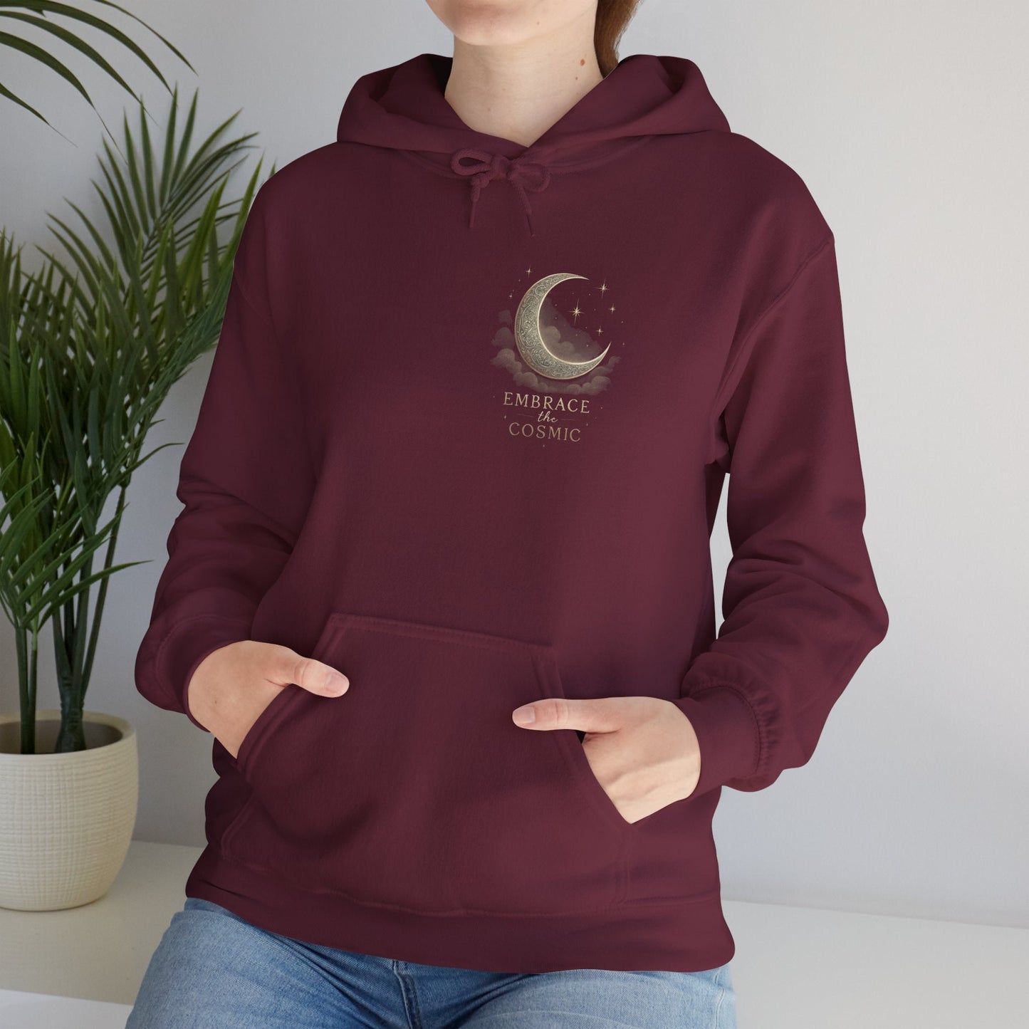 Space Embrace Hoodie Sweatshirt Printify