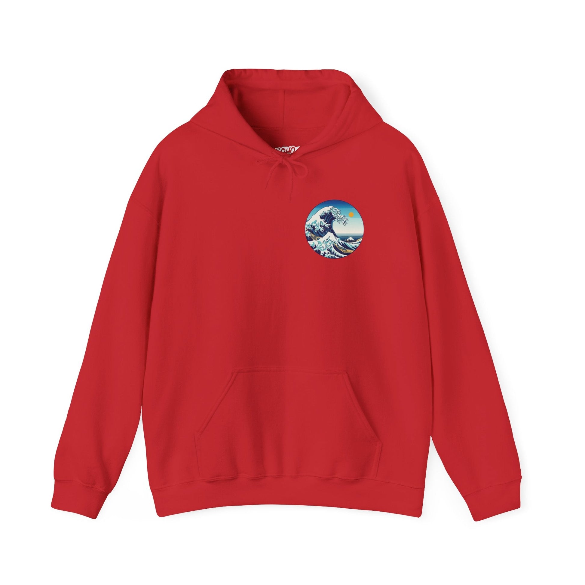 Ocean Wave Graphic Hoodie, Cozy Unisex Sweatshirt, Nature Lover Gift, Beach Vibes Apparel, Art-Inspired Clothing Printify