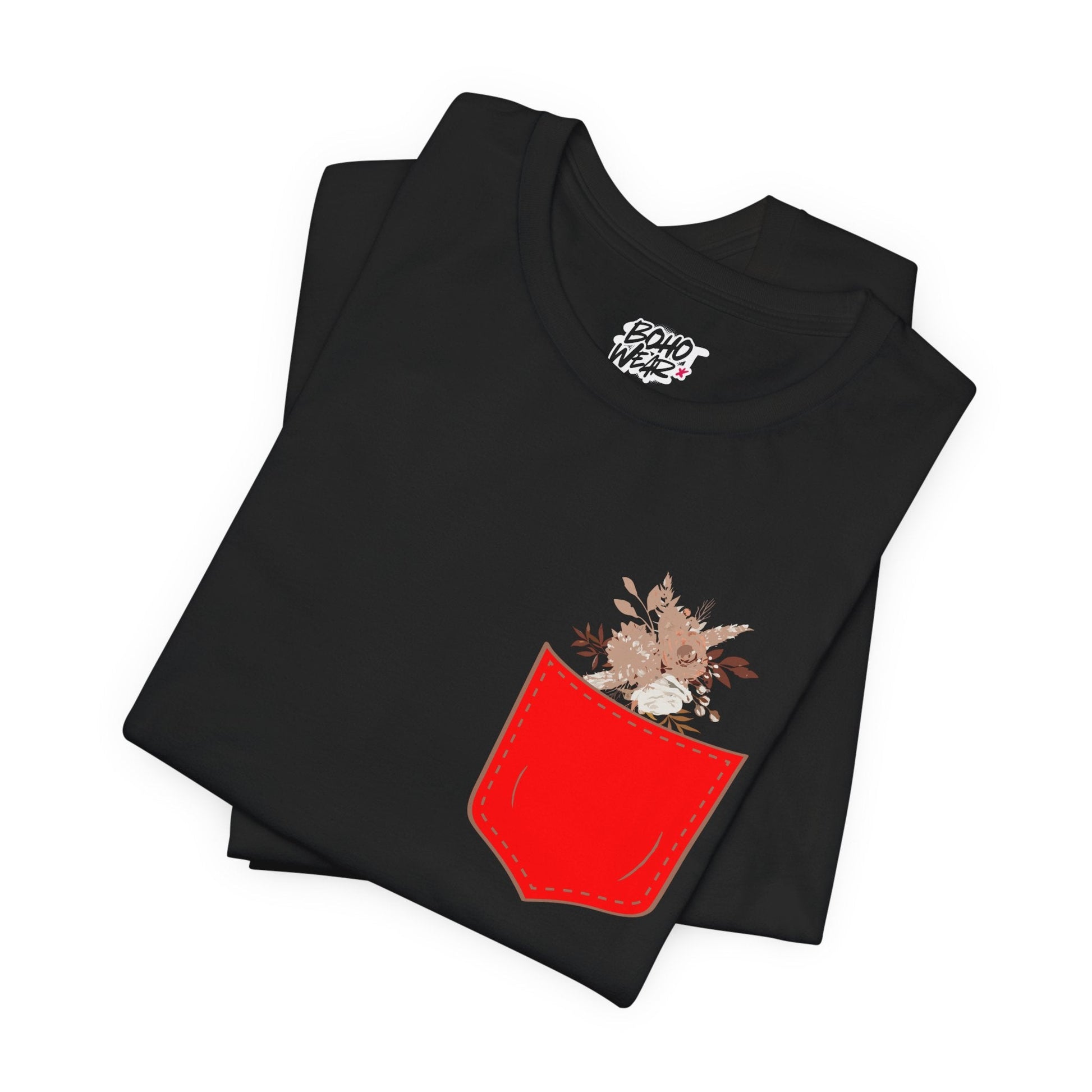 Pocket and Dry Flowers Tee Printify