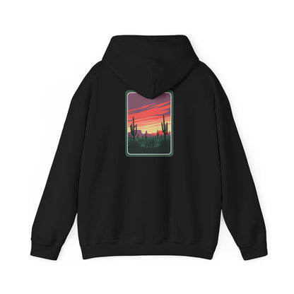 Desert Sunset Hoodie - Cozy Unisex Sweatshirt for Outdoor Lovers, Perfect for Gifts, Travel, Camping, and Relaxation Printify