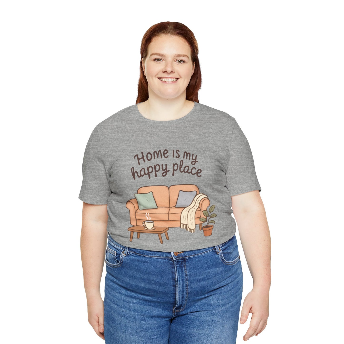 T-Shirt - Home is my Happy Place - Unisex Jersey Short Sleeve Tee Boho Wear