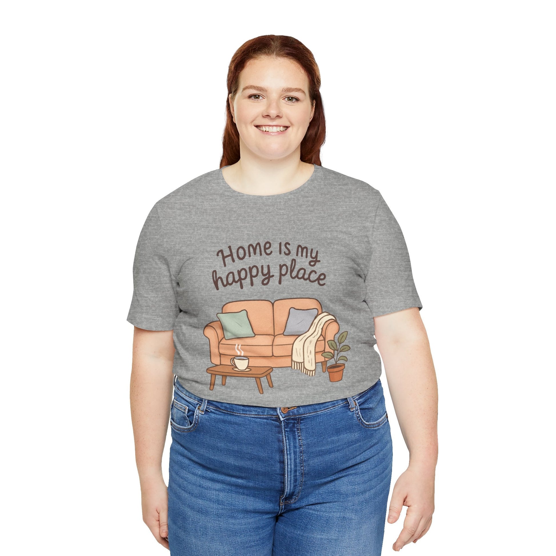 T-Shirt - Home is my Happy Place - Unisex Jersey Short Sleeve Tee Boho Wear