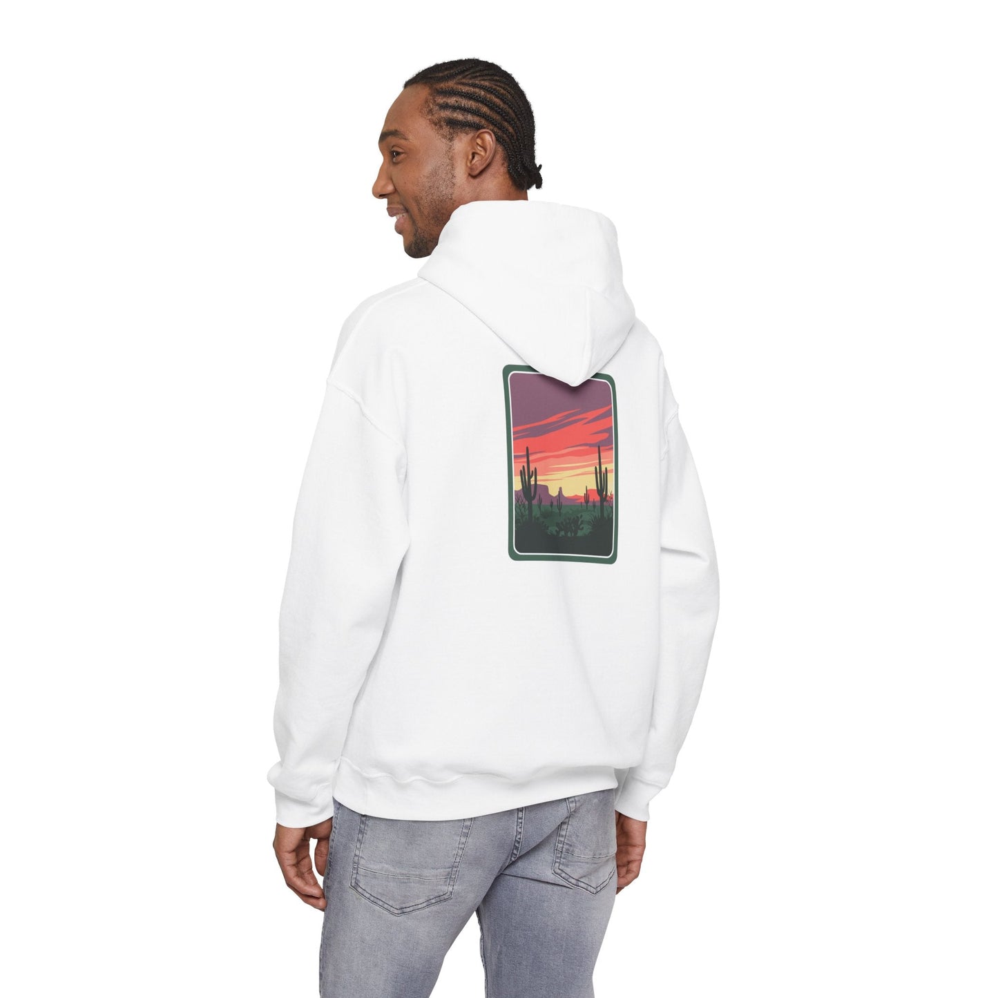 Desert Sunset Hoodie - Cozy Unisex Sweatshirt for Outdoor Lovers, Perfect for Gifts, Travel, Camping, and Relaxation Printify