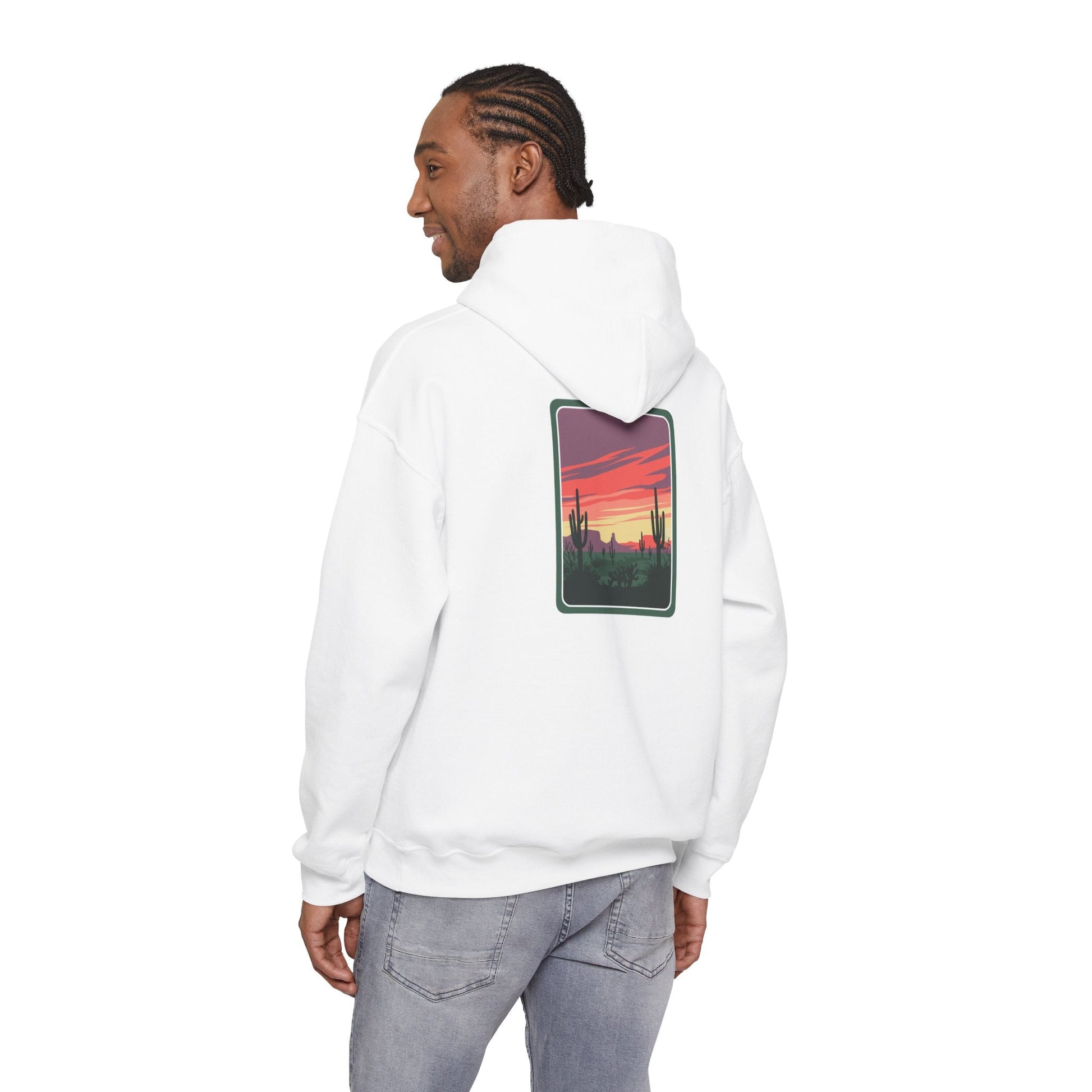 Desert Sunset Hoodie - Cozy Unisex Sweatshirt for Outdoor Lovers, Perfect for Gifts, Travel, Camping, and Relaxation Printify