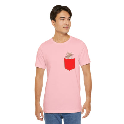 Pocket and Dry Flowers Tee Boho Wear