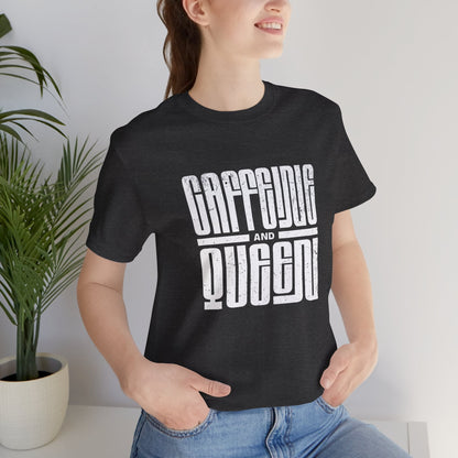 T-Shirt for Coffee Lovers - Caffeine Queen Design Boho Wear