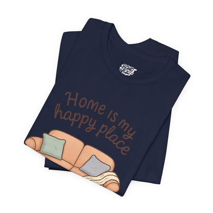 T-Shirt - Home is my Happy Place - Unisex Jersey Short Sleeve Tee Boho Wear