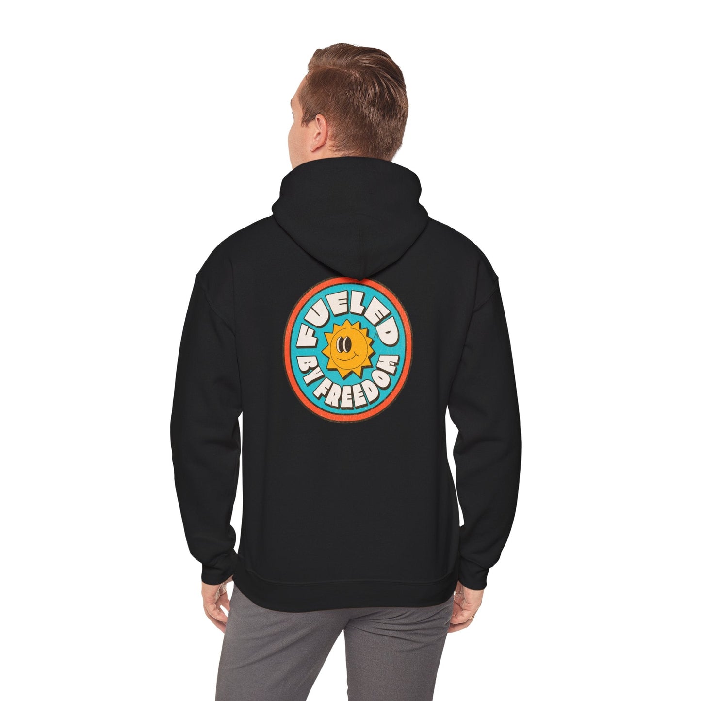 Hooded Sweatshirt Fueled by Freedom Boho Wear