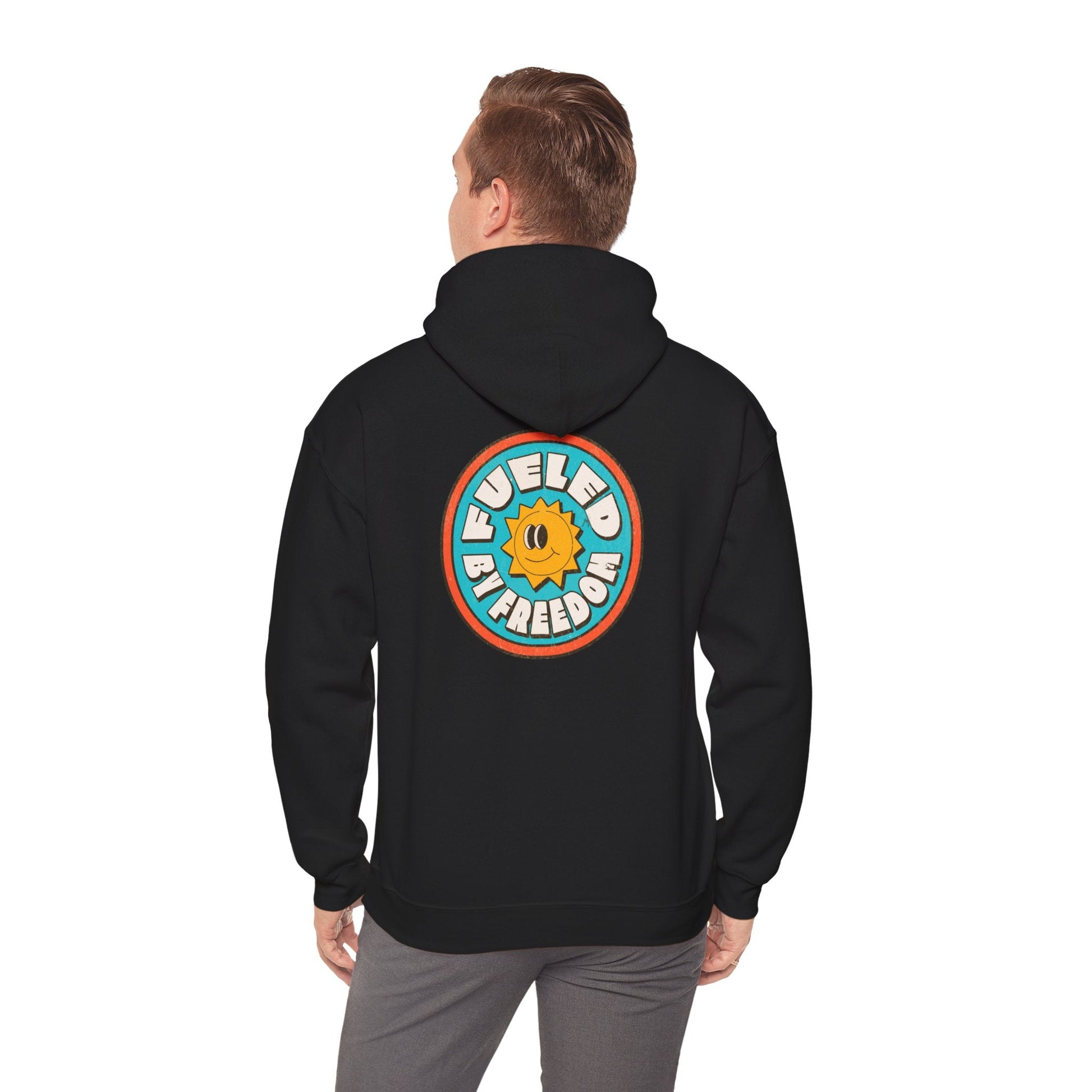 Hooded Sweatshirt Fueled by Freedom Boho Wear