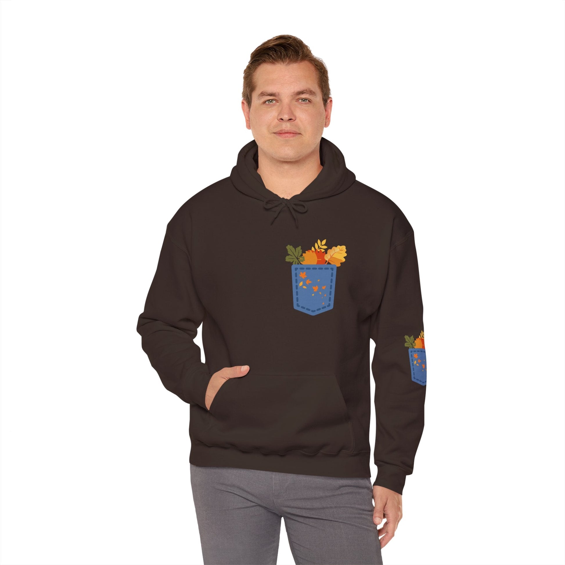 Floral Pocket Hoodie - Cozy Unisex Sweatshirt for Gardening Lovers Boho Wear
