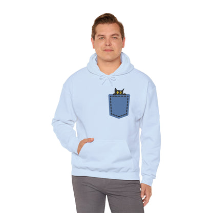Cat Pocket Hoodie | Cute Cat Lover Gift, Unisex Printify