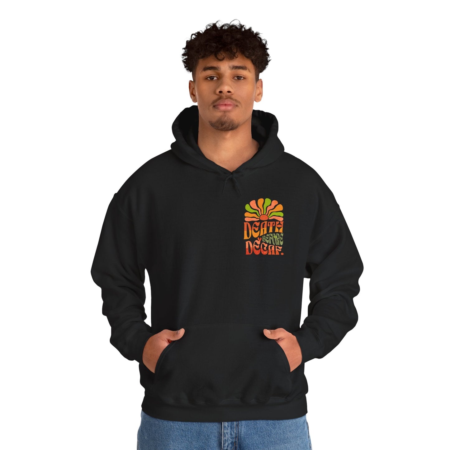 Colorful Retro Hoodie - Perfect for Cozy Days and Celebrations Printify