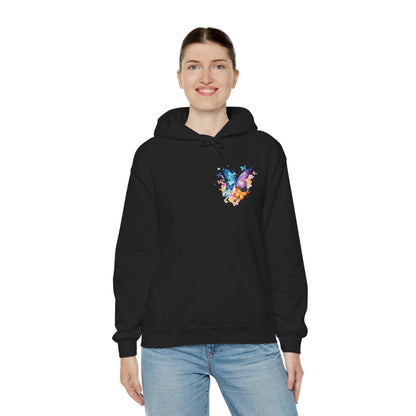 Colorful Butterfly Hoodie - Artistic Unisex Sweatshirt for Spring Adventures Printify