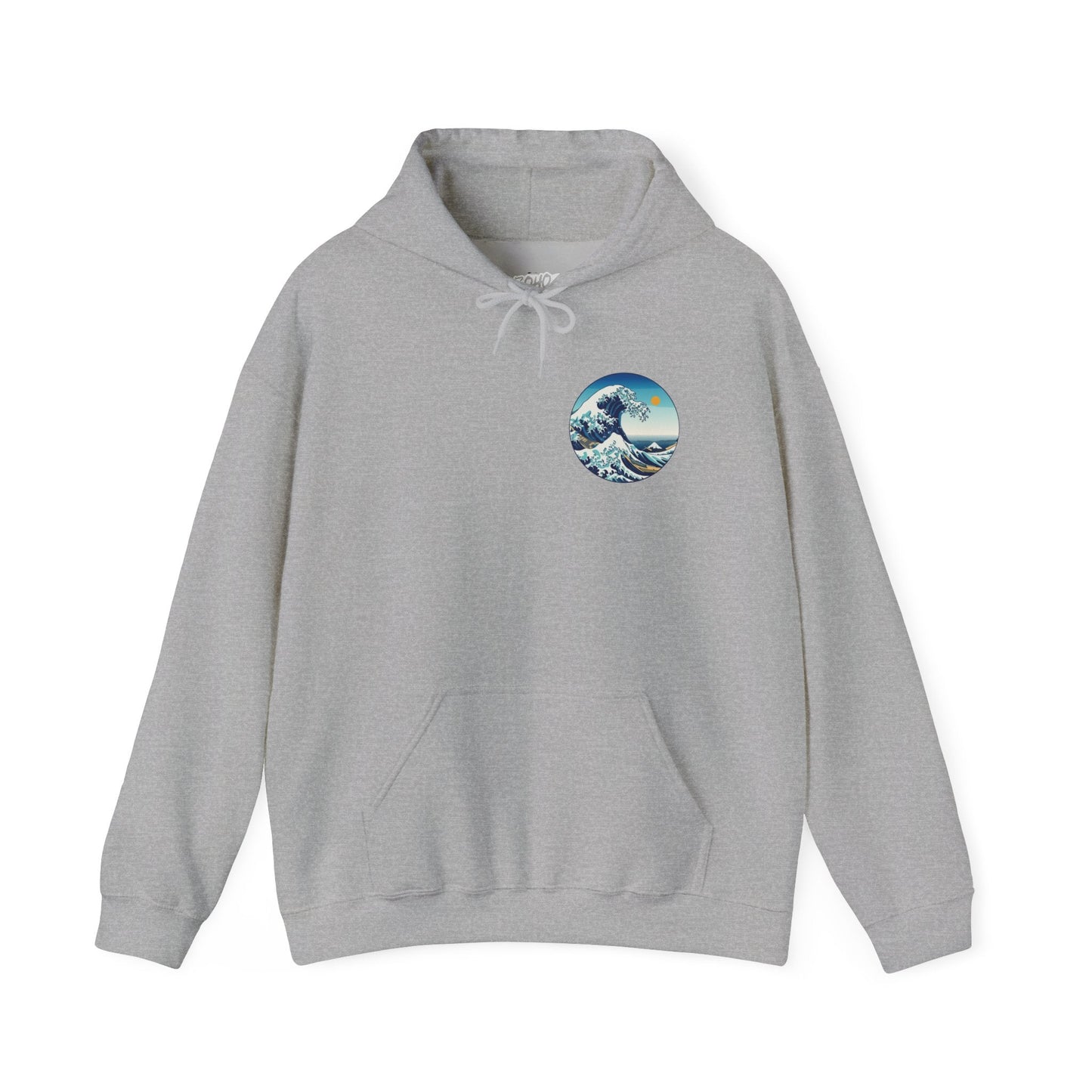 Ocean Wave Graphic Hoodie, Cozy Unisex Sweatshirt, Nature Lover Gift, Beach Vibes Apparel, Art-Inspired Clothing Printify