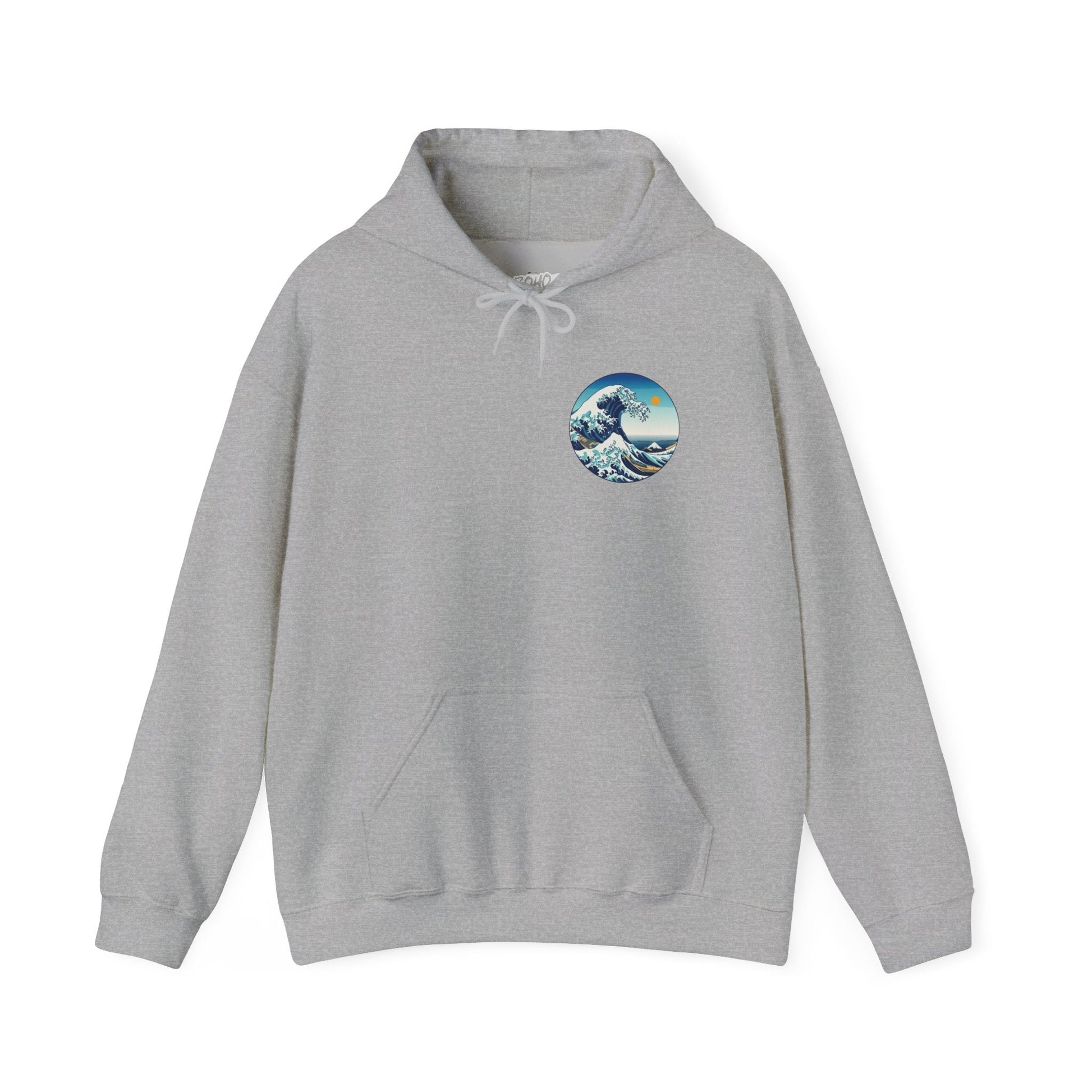 Ocean Wave Graphic Hoodie, Cozy Unisex Sweatshirt, Nature Lover Gift, Beach Vibes Apparel, Art-Inspired Clothing Printify