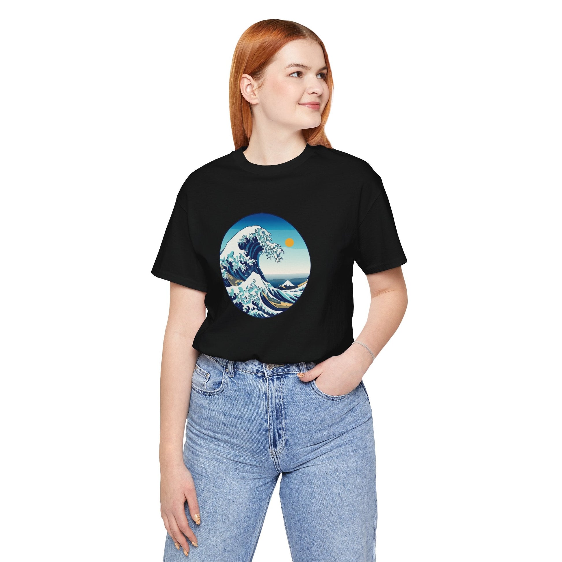 Ocean Wave Graphic Tee - Perfect for Beach Lovers, Summer Vibes, Casual Outfits, Gift for Surfers, Eco-Friendly Fashion Printify