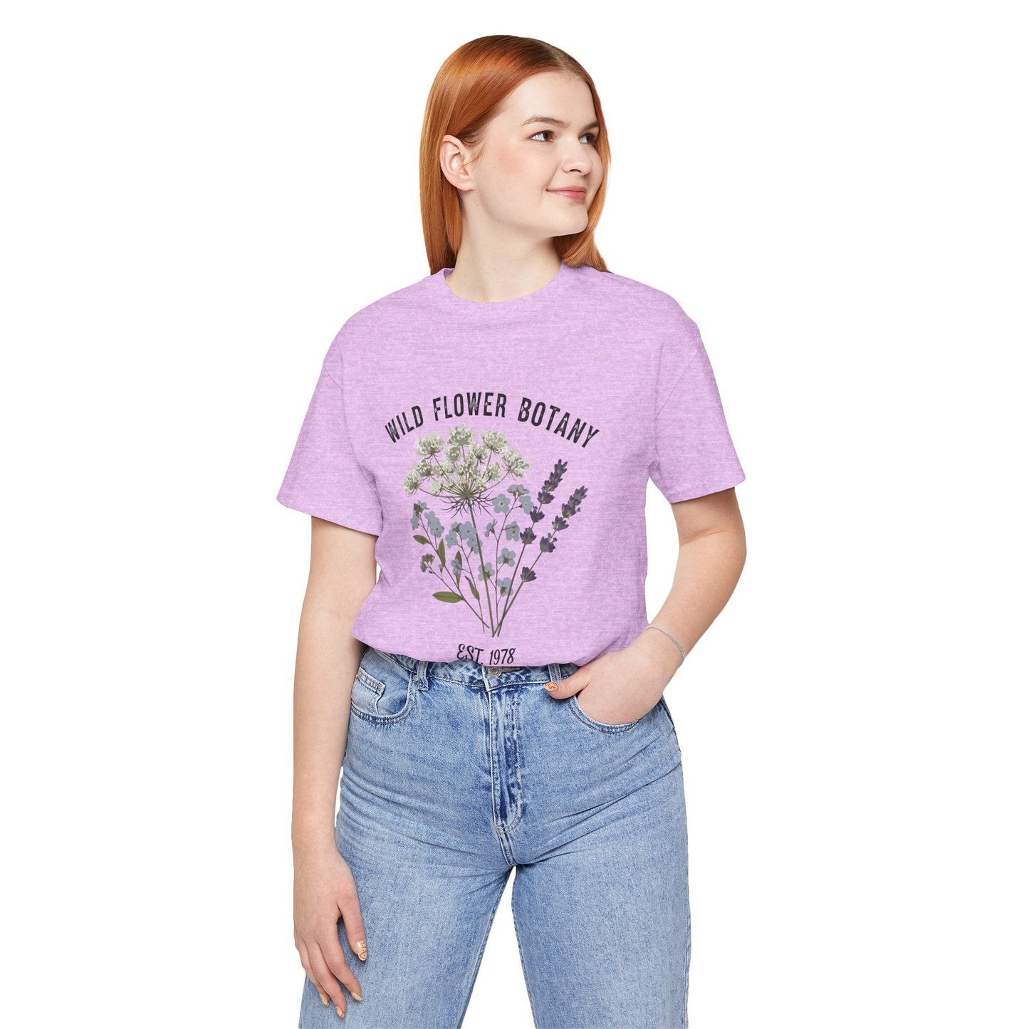 Wild Flower Botany Unisex Tee - Nature-Inspired Floral Shirt Boho Wear