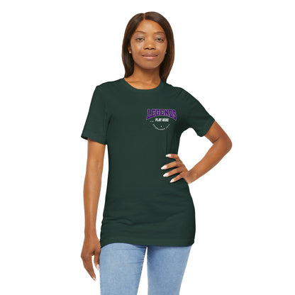 Legends Play Here Tee, Casual Unisex T-Shirt, Gift for Gamers, Birthday, Sports Fan Apparel, Comfortable Everyday Wear Boho Wear