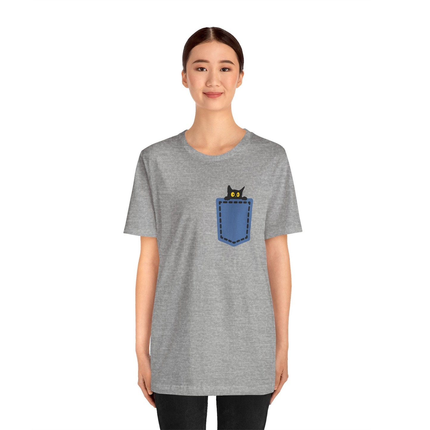 Cat Pocket Tee Boho Wear