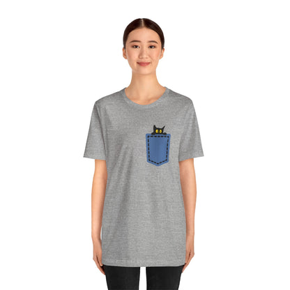 Cat Pocket Tee Boho Wear