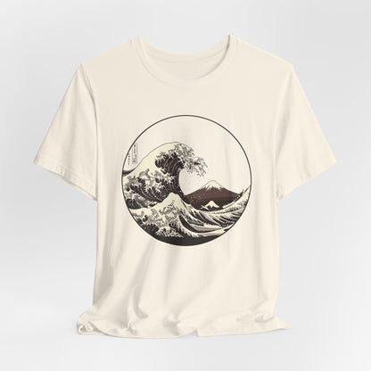 Ocean Wave Graphic Tee | Cool Casual Wear, Beach Lover Gift, Art Inspired Shirt, Summer Attire, Gift for Him/Her Printify