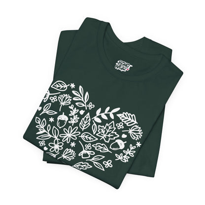 Floral Heart Tee Printify