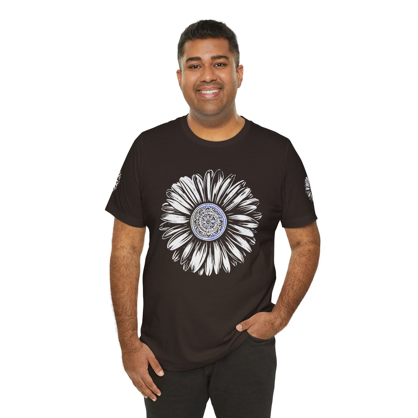 Boho Blue Mandala Tee Printify
