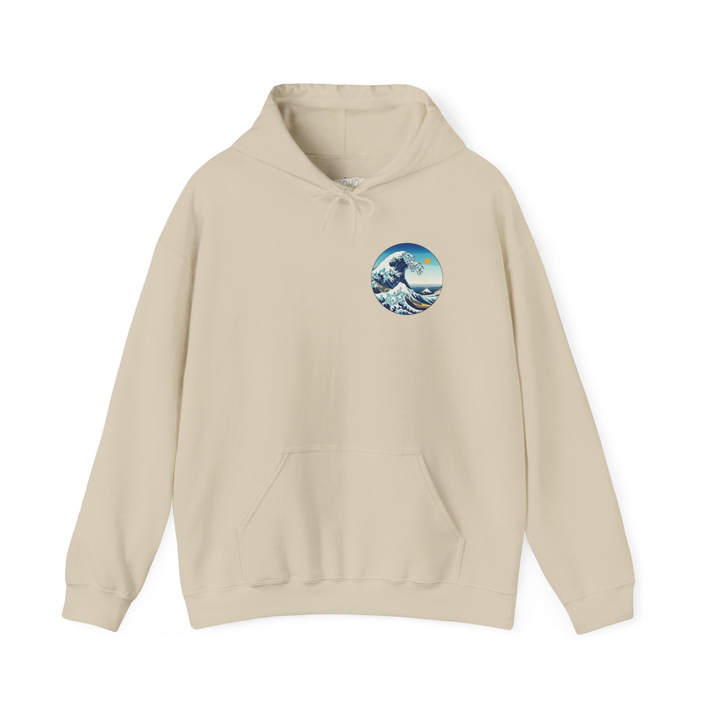 Ocean Wave Graphic Hoodie, Cozy Unisex Sweatshirt, Nature Lover Gift, Beach Vibes Apparel, Art-Inspired Clothing Printify