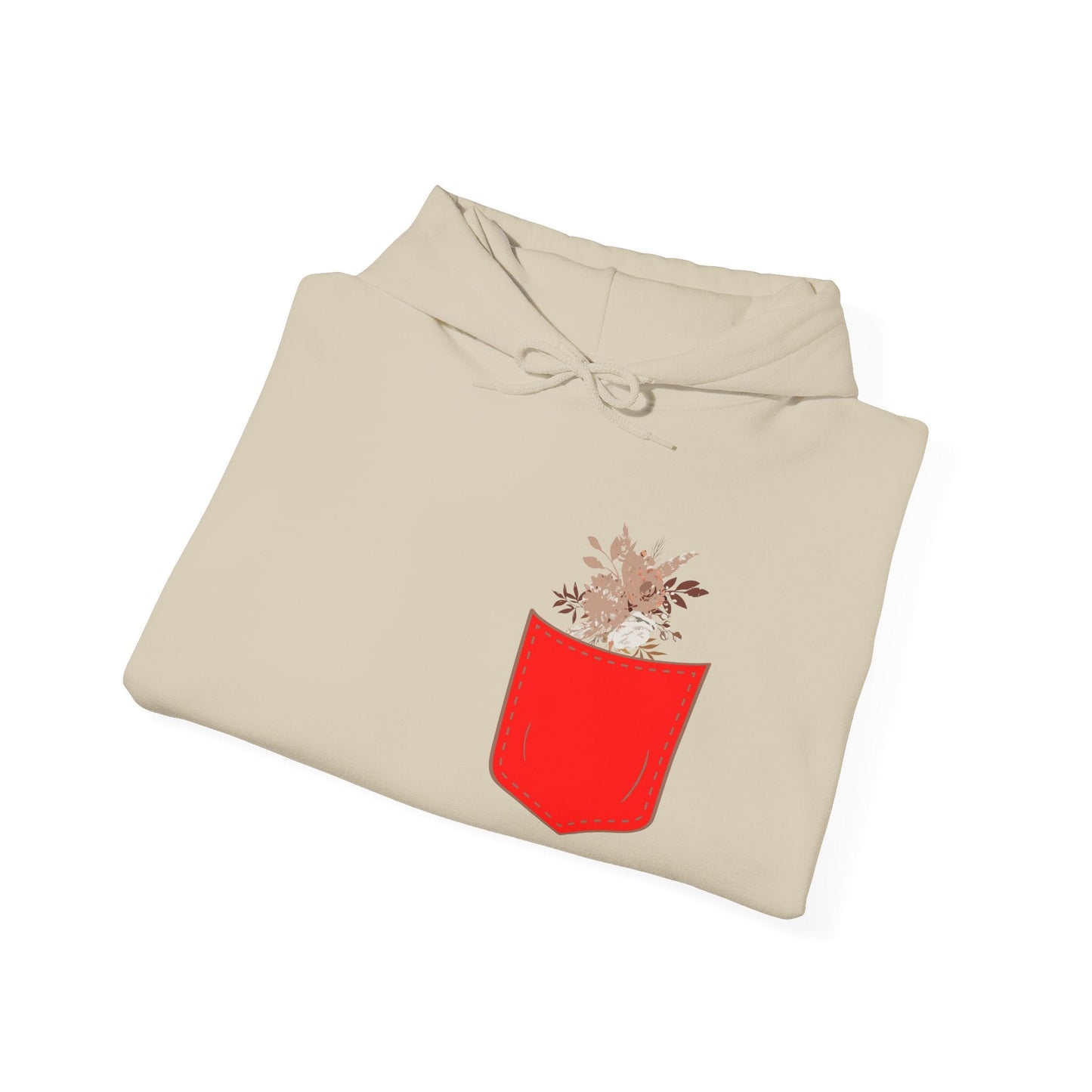 Funny Botanic Autumn Unisex Hoodie Sweatshirt with Pocket Flowers Printify