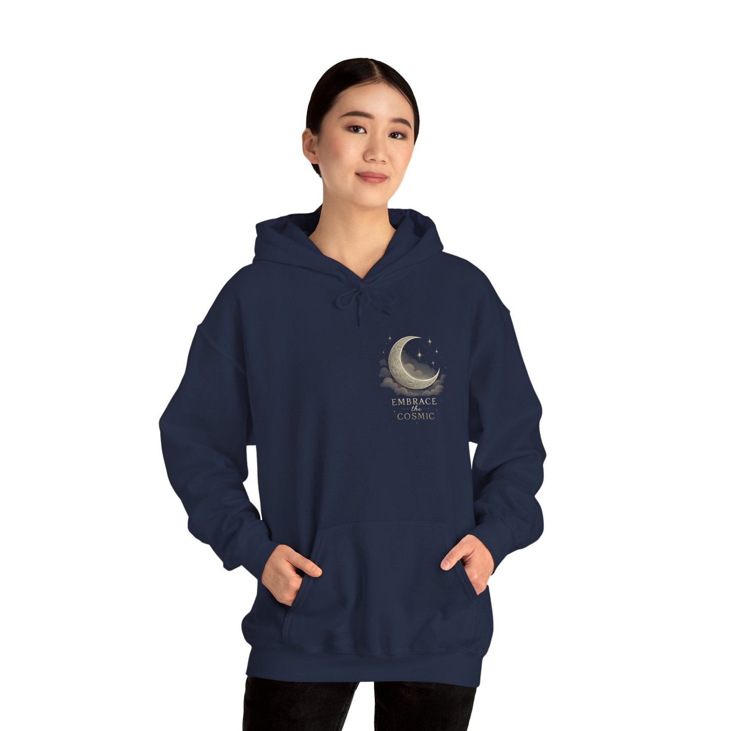 Space Embrace Hoodie Sweatshirt Printify
