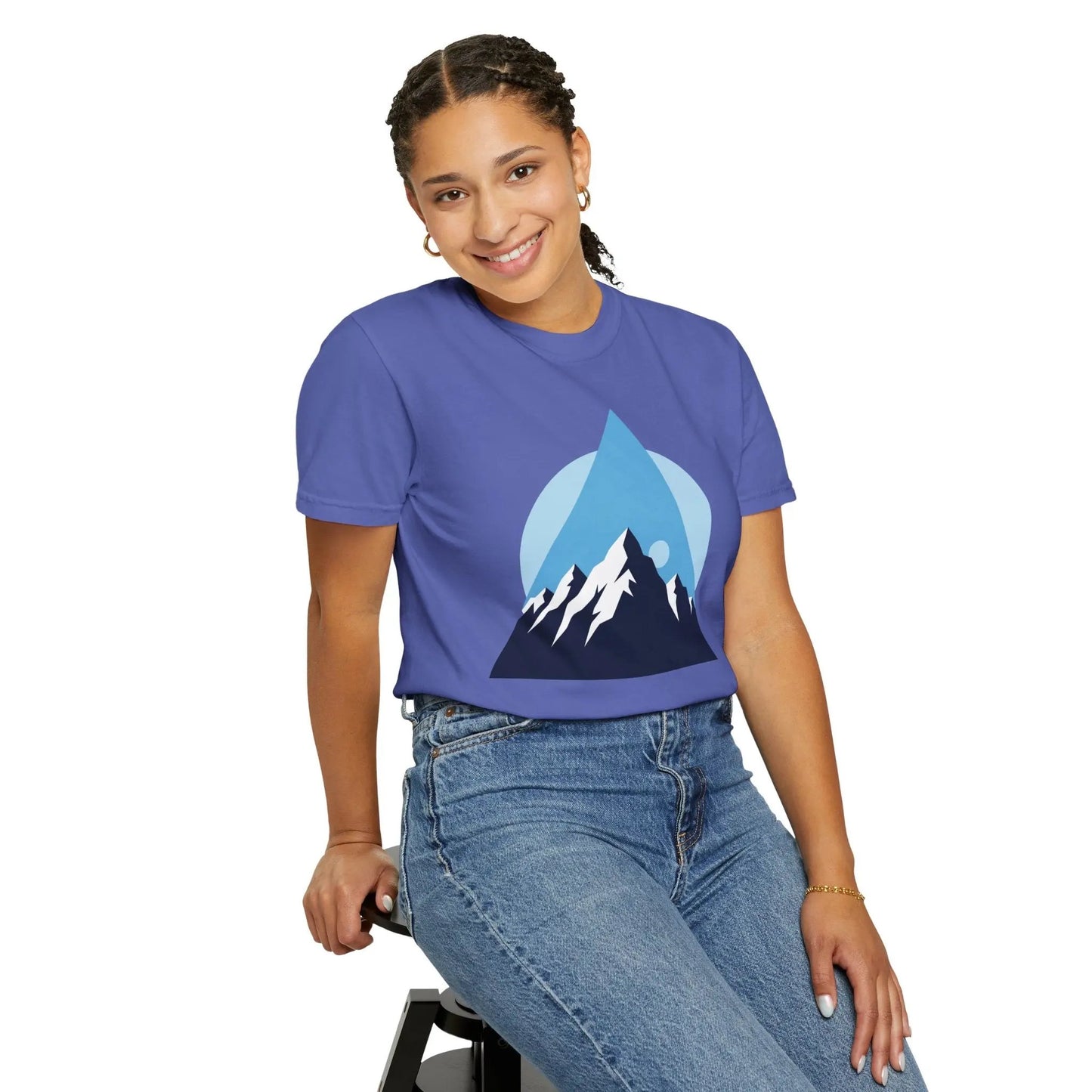 Mountain Adventure Unisex Garment-Dyed T-shirt | Nature Lover Shirt, Outdoor Gift, Hiking Tee, Graphic Tee, Travel Apparel Boho Wear