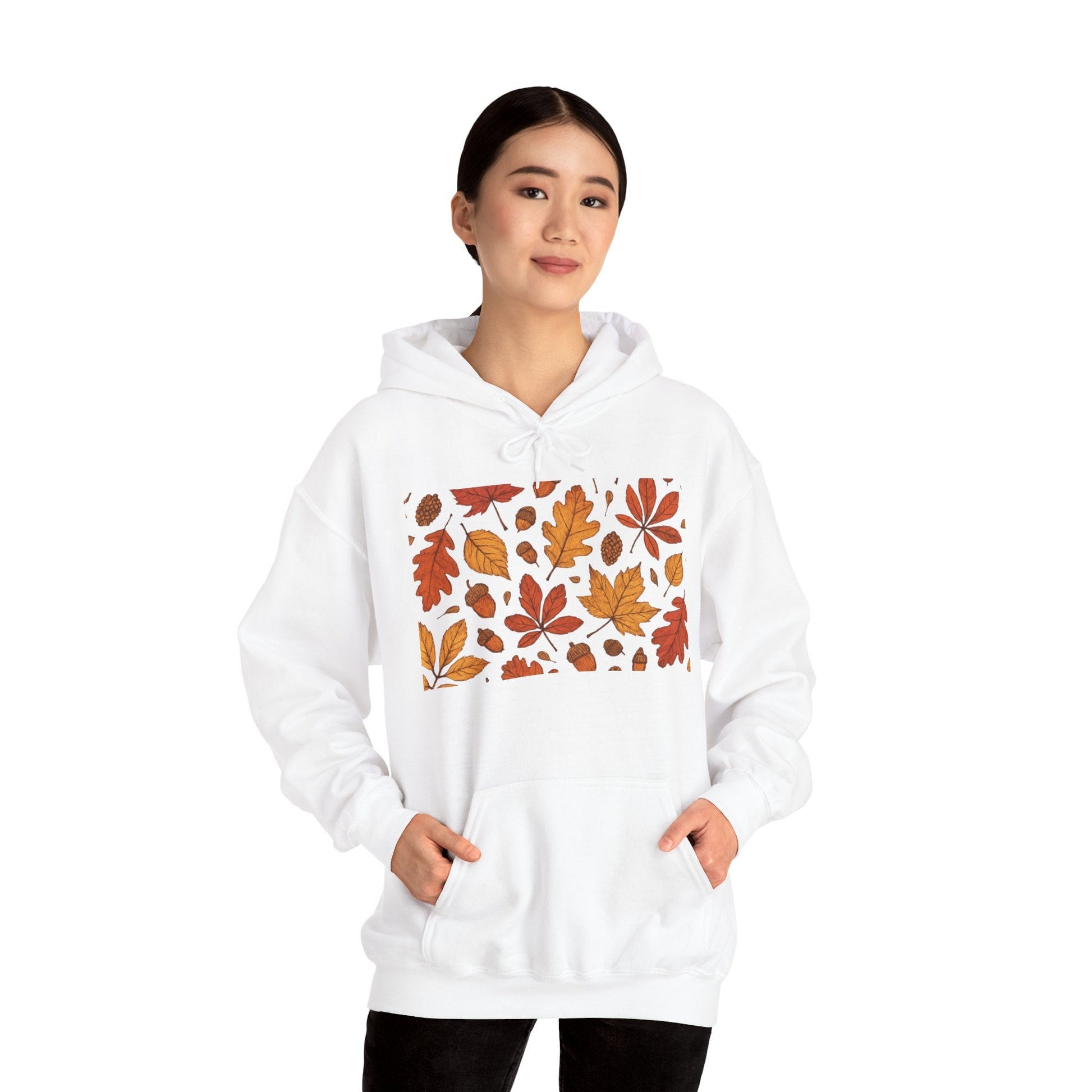 Vintage Autumn Unisex Hoodie Sweatshirt - Pattern Design Boho Wear