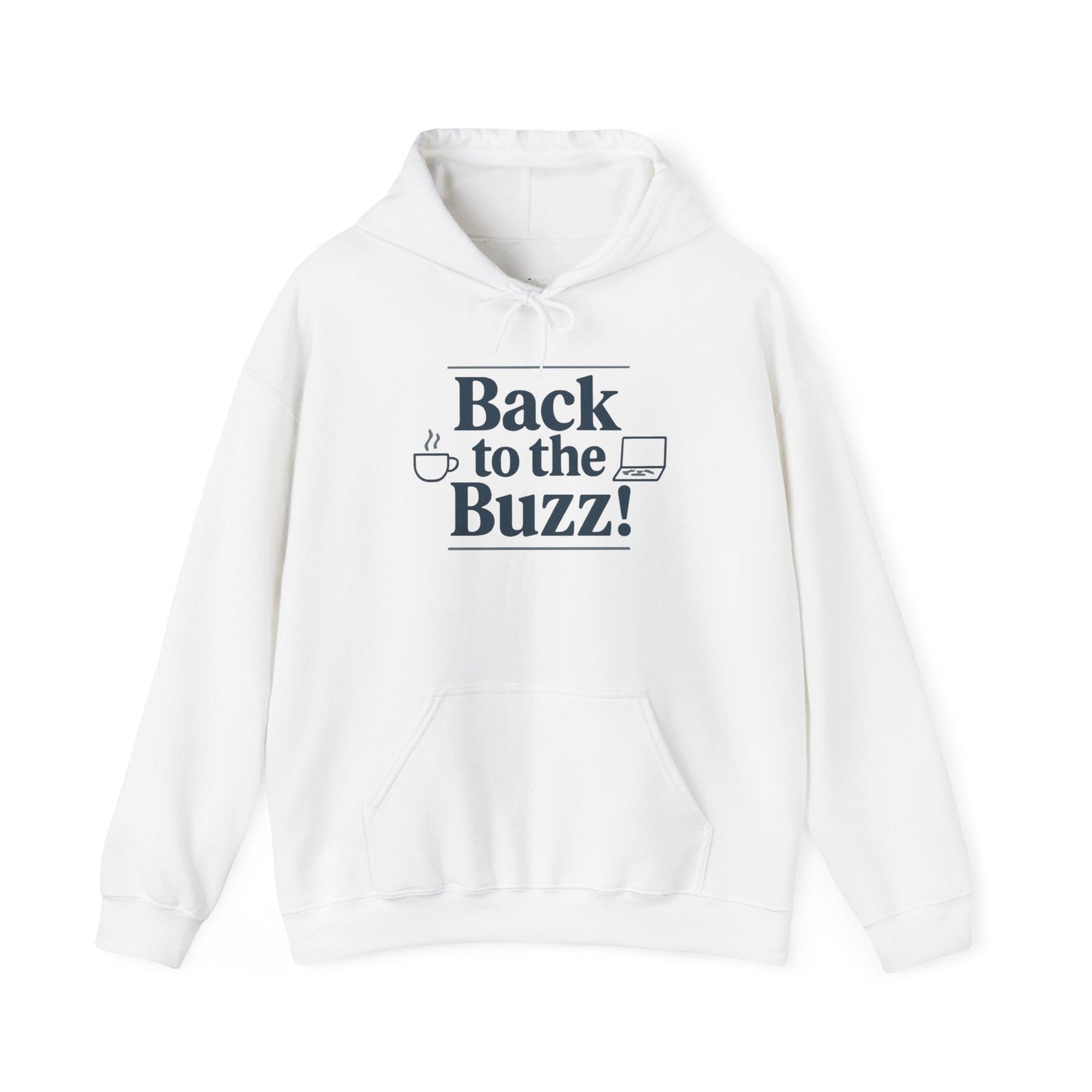 Hooded Sweatshirt - 'back to the buzz' Design Printify