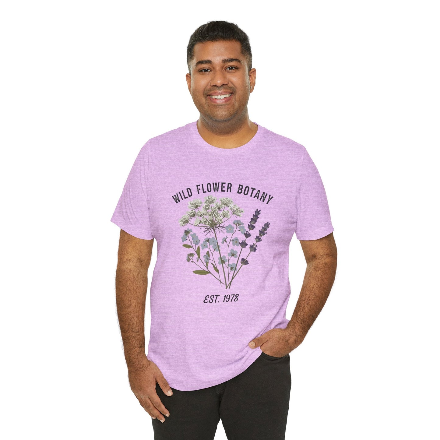 Wild Flower Botany Unisex Tee - Nature-Inspired Floral Shirt Boho Wear