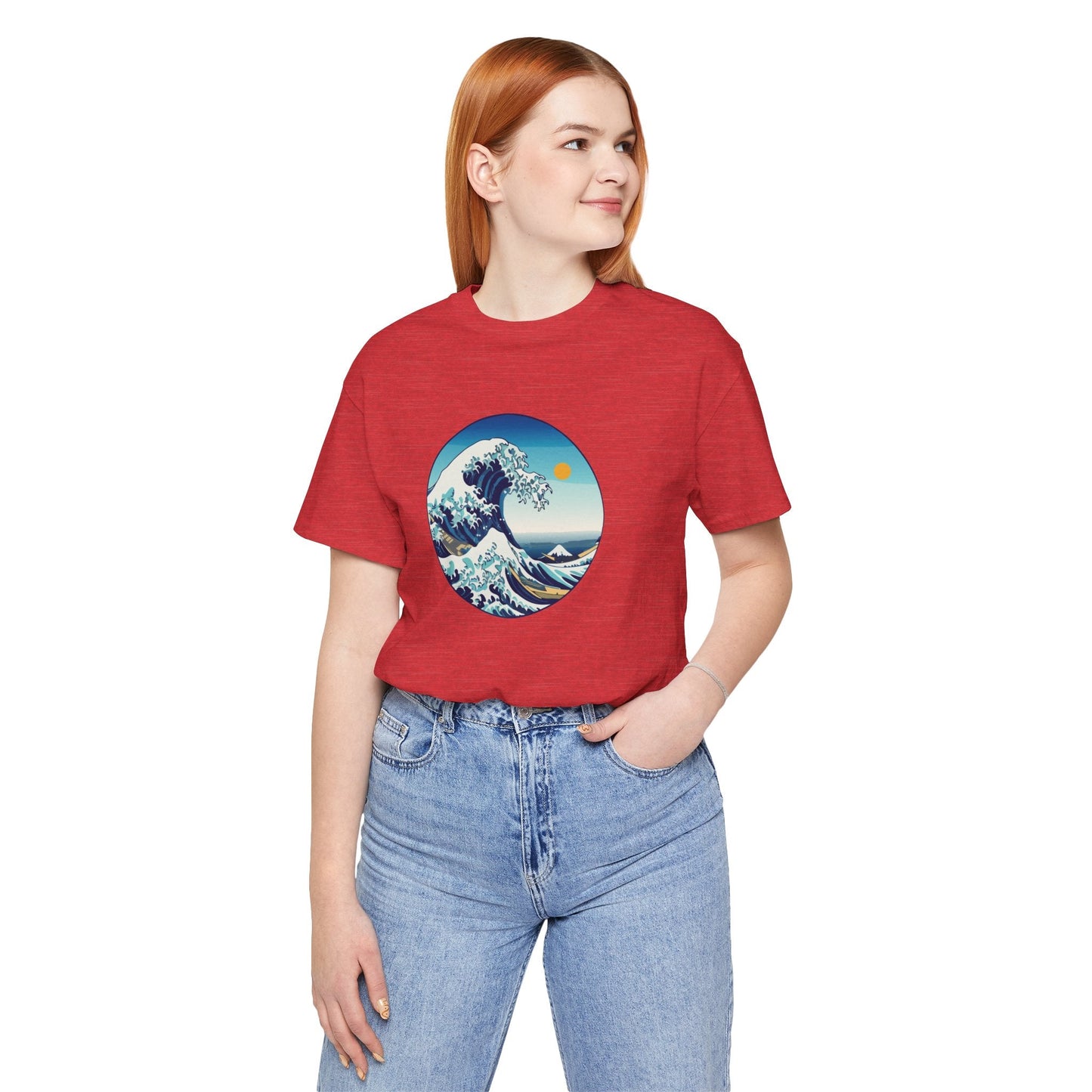 Ocean Wave Graphic Tee - Perfect for Beach Lovers, Summer Vibes, Casual Outfits, Gift for Surfers, Eco-Friendly Fashion Boho Wear