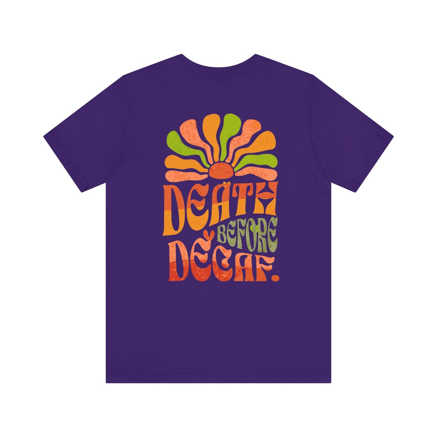 T-Shirt Death Before Decaf Unisex Tee Printify