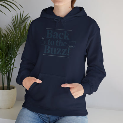 Hooded Sweatshirt - 'back to the buzz' Design Printify