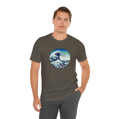 Ocean Wave Graphic Tee - Perfect for Beach Lovers, Summer Vibes, Casual Outfits, Gift for Surfers, Eco-Friendly Fashion Printify