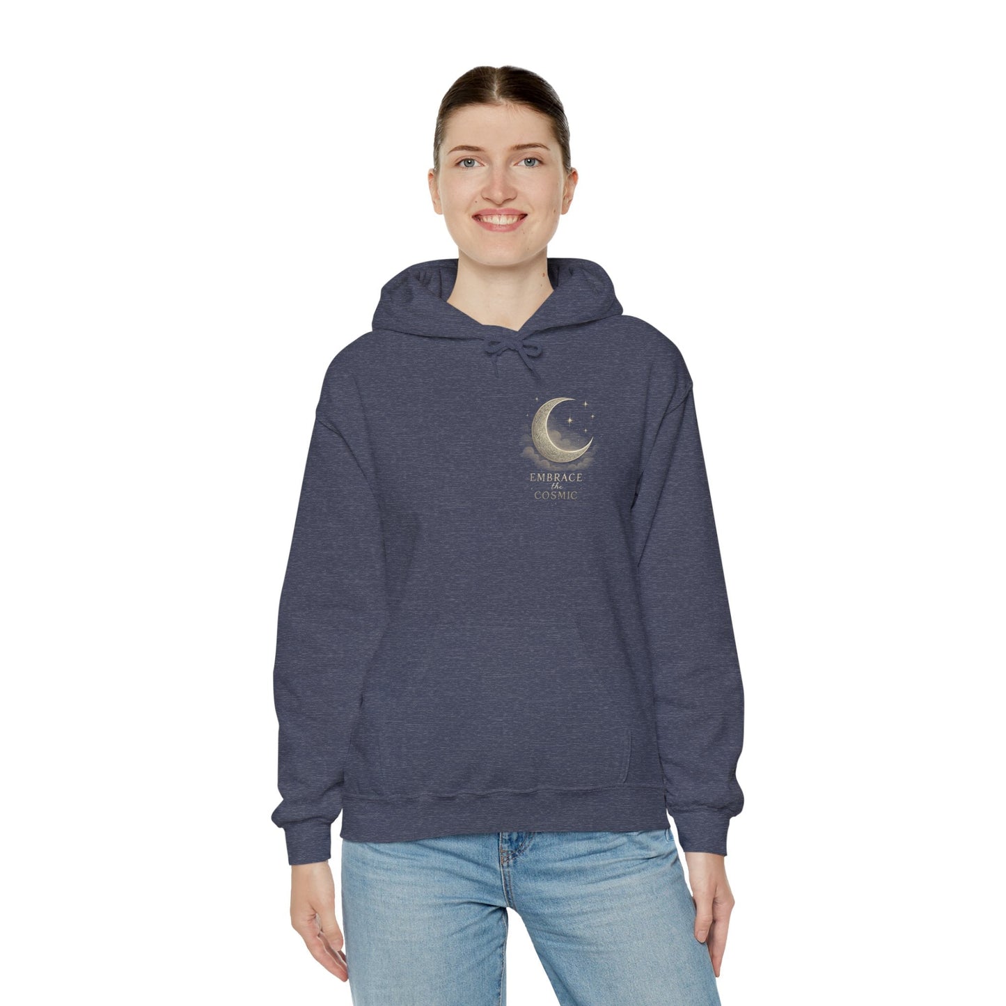 Space Embrace Hoodie Sweatshirt Printify