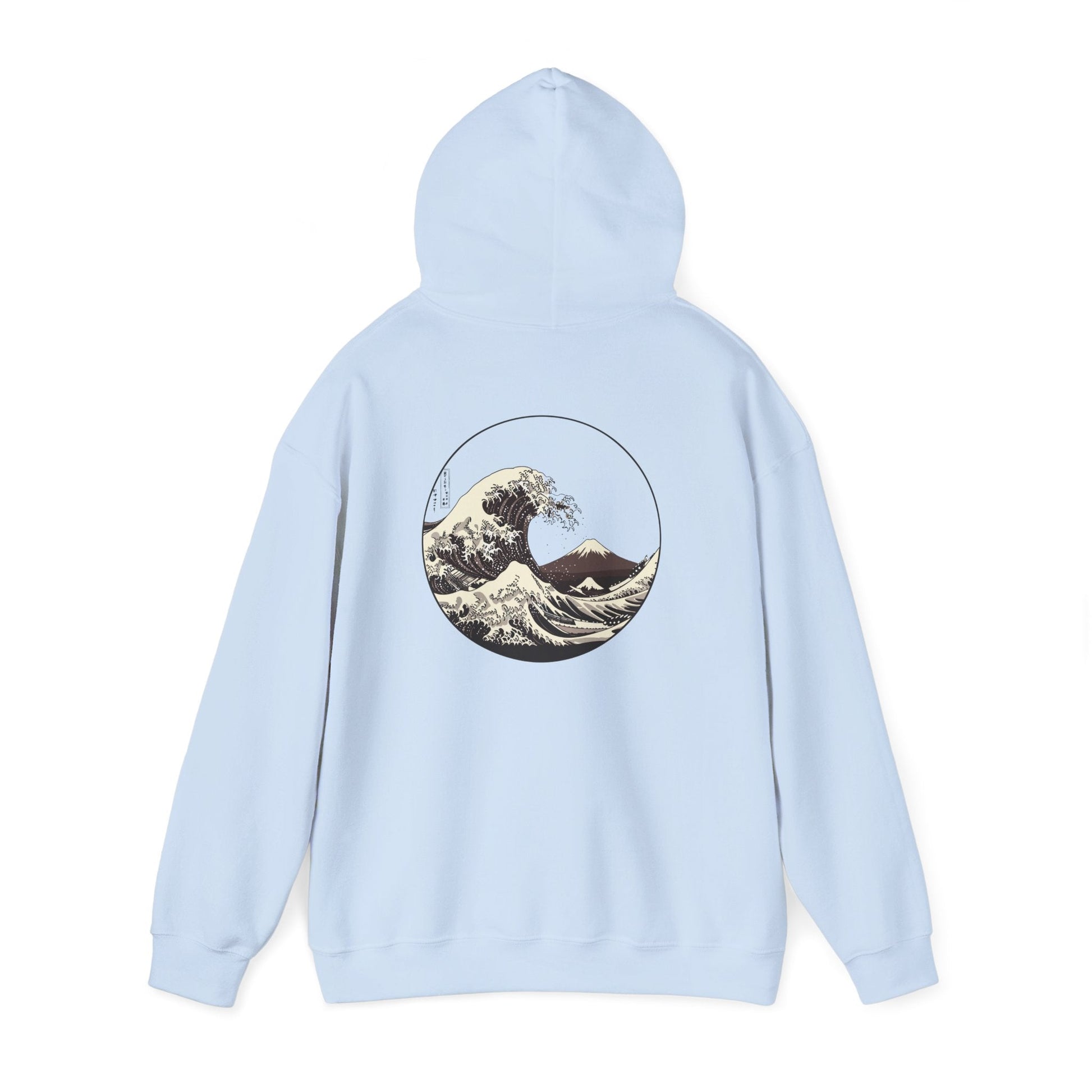 Ocean Wave Graphic Hoodie, Unisex Sweatshirt Gift, Beach Lover Apparel, Cozy Layering, Nature-Inspired Gift Printify